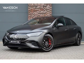 Hoofdafbeelding Mercedes-Benz EQE Mercedes-Benz EQE AMG 53 4MATIC+ 90 kWh | 72500,- Ex | MBUX Hyperscreen | Airmatic | Achterasbesturing | Distronic+ | Massage | Memory | Burmester | Stoelventilatie | HUD | Digital Light | Warmtepomp | Surround Camera |