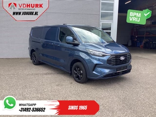 Ford Transit Custom 300 2.0 TDCI 150 pk L2 Limited BPM VRIJ! Garantie tot 3-28'/ LED/ Adapt.Cruise/ Navi/ Stuurverw./ Stoelverw./ Carplay/ Camera/ PDC/ LMV/ Climate/ Trekhaak
