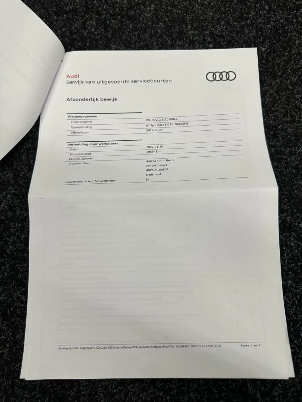 Hoofdafbeelding Audi A1 Sportback