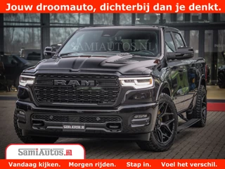 Dodge Ram 1500 Limited Night High Output 540HP 706Nm | Massage + Full Option | De Meest Luxe en Volle Pick-Up in zijn Klasse | Comfortabele Dubbele Cabine met Royale 5 Zitplaatsen | BPM vrij | Nu Leverbaar uit Voorraad | Voorraad Nr 2326 - 5169