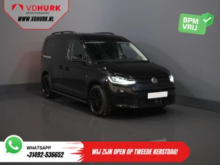 Volkswagen Caddy Cargo 2.0 TDI 125 pk DSG Aut. BPM VRIJ! Black Edition/ LED/ Virtual Cockpit/ Leder/ Adapt. Cruise/ Carplay/ Stoelverw./ Camera