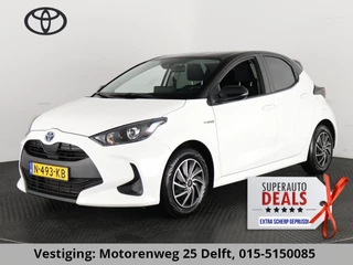 Toyota Yaris 1.5 HYBRID BI-TONE ACTIVE PACK BIJNA 2022. CARPLAY NAVIGATIE. CAMERA.ADAPT.CRUISE.GARANTIE TOT 11- 2031