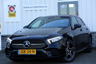 Hoofdafbeelding Mercedes-Benz A-Klasse Mercedes-Benz A-Klasse 250 e AMG Line Plug in hybride*Perfect MB Onderh.*BTW*1ste Eig.*Sfeer/Night/MBUX/Apple Carplay-Android/High Perf. LED Koplamp./Diamond Grille/DAB/Stoelverw./Half Leder/Parkeersens.V+A/18 inch LM*