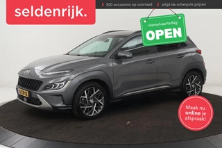 Hyundai Kona 1.6 GDI HEV Premium | Head-Up | Stoelventilatie |  Leder | Adaptive cruise | Camera | Full LED | Navigatie | Stuurverwarming