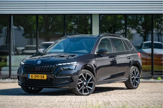Škoda Kamiq 1.0 TSI DSG Monte Carlo | Pano | Adapt. Cruise | El. Trekhaak | Camera | Virtual | Side Assist | Stoel- Stuurverw.