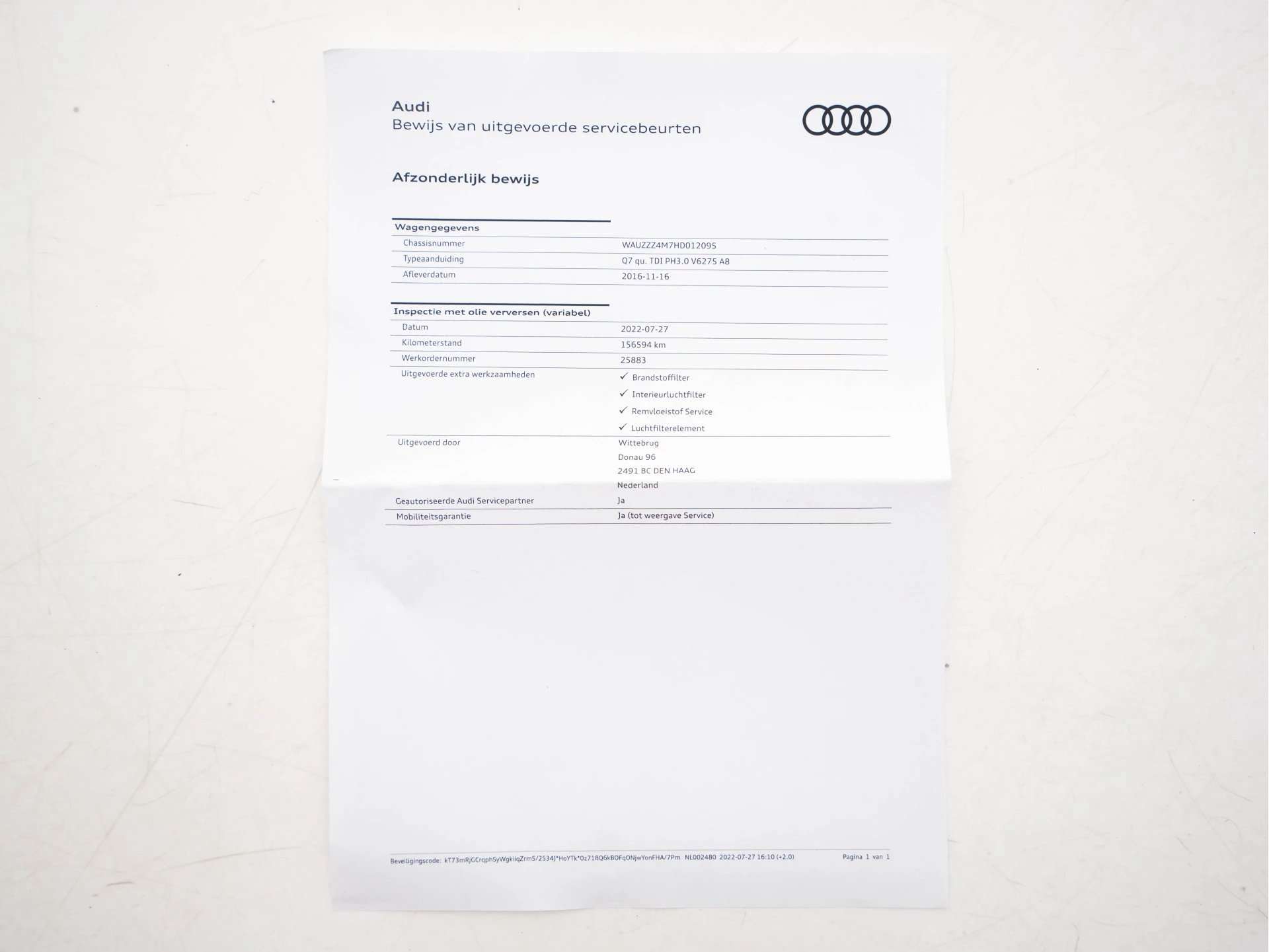 Hoofdafbeelding Audi Q7