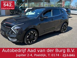 Kia Sportage 1.6 T PHEV  AWD GT-PlusLine  , Panorama-dak , Dodehoek detectie , Parkeer assistent , Electr achterklep , Keyless , Electr verstelbare stoelen met geheugen , Meest luxe uitvoering ,  65km volledig electrische  rijden  hierna Hybride