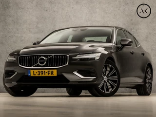 Volvo S60 2.0 Recharge T6 AWD Inscription 391Pk Automaat (APPLE CARPLAY, GROOT NAVI, STUUR/STOELVERWARMING, MEMORY SEATS, LEDER, CAMERA, ADAPTIVE CRUISE, KEYLESS, LANE ASSIST, NIEUWSTAAT)