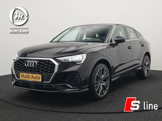 Audi Q3 Sportback 45 TFSI e S Line Plug In Hybrid 245pk Dealer O.H PHEV | Adaptive Cruise | Alcantara Sportstoelen Verwarmd | Bluetooth | Lane Assist | Blis | Sfeerverlichting | Navigatie | Virtual | DAB | 20"LM |