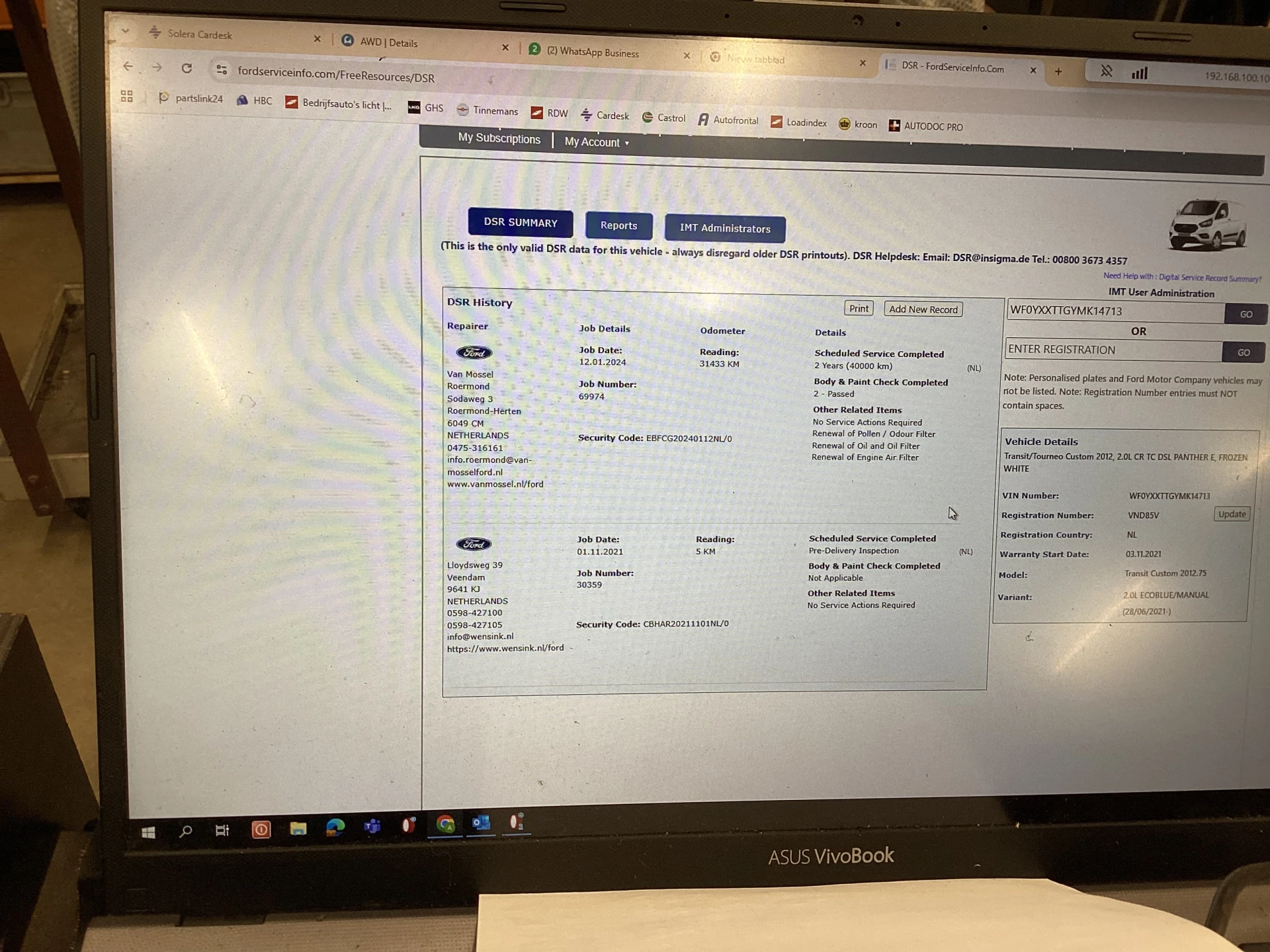 Hoofdafbeelding Ford Transit Custom