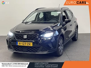 Hoofdafbeelding SEAT Arona SEAT Arona 1.0 TSI Style Navigatie Apple Carplay/ Android Auto Parkeersensoren achter Full LED Cruise Control Climate Control Bluetooth Lichtmetalen velgen