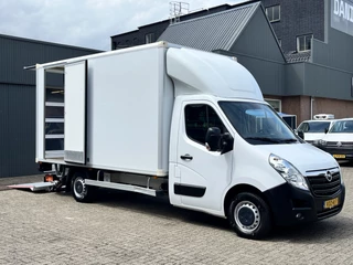 Opel Movano 2.3 CDTI BiTurbo 146pk 750kg laadklep Zijdeur Airco cruise controle Trekhaak 2500kg Telefoonverbinding Navigatiesysteem 3-Persoons bakwagen verhuiswagen Meubelbak euro 6