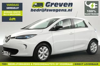 Renault ZOE Cargo 40Kwh Huur-Accu Elektrisch Automaat | 2 Persoons | Airco Cruise LED Virtual PDC Navi