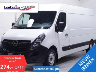 Opel Movano 2.3 CDTi 180 pk L3H2 Automaat Navi, Camera Laadruimte Pakket, 270 Graden Deuren, PDC achter, 3-Zits