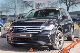Volkswagen Tiguan 1.4 R-Line TSI eHybrid 245pk SoH 92% | Virtual | Navi | Climate | Trekhaak | LED | Adaptive Cruise | Keyless | Sensoren