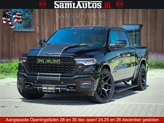 Dodge Ram 1500 Limited Night High Output 540HP 706Nm | Massage + Full Option | De Meest Luxe en Volle Pick-Up in zijn Klasse | Comfortabele Dubbele Cabine met Royale 5 Zitplaatsen | BPM vrij | Nu Leverbaar uit Voorraad | Voorraad Nr 2300 - 7689