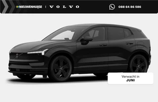 Hoofdafbeelding Volvo EX30 Volvo EX30 P5 Long Range Plus Black Edition Europa 69 kWh | Adaptive Cruise Control | Stoel + Stuurverwarming | elektr. stoelen | camera | Getint Glas | Harman/Kardon Audio | BLIS Dodehoek Detectie |