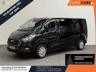 Ford Transit Custom 300 2.0 TDCI 130 pk Automaat Dubbele Cabine LIMITED! L2 | Navigatie | Airco | Bluetooth | 5-Zits | Trekhaak | DAB+