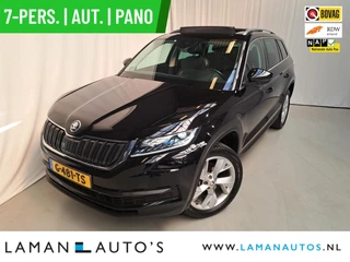Skoda Kodiaq 1.5 TSI 150pk DSG Limited Business Edition 7P Aut. | Panorama Open dak Leder/Alcantara CarPlay Trekhaak Canton ECC Navi LED ACC 19" Triglav LMV Camera Side Assist Metallic | Voorschoten