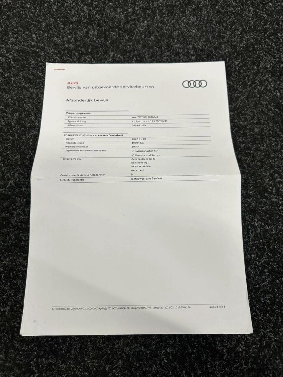 Hoofdafbeelding Audi A1 Sportback