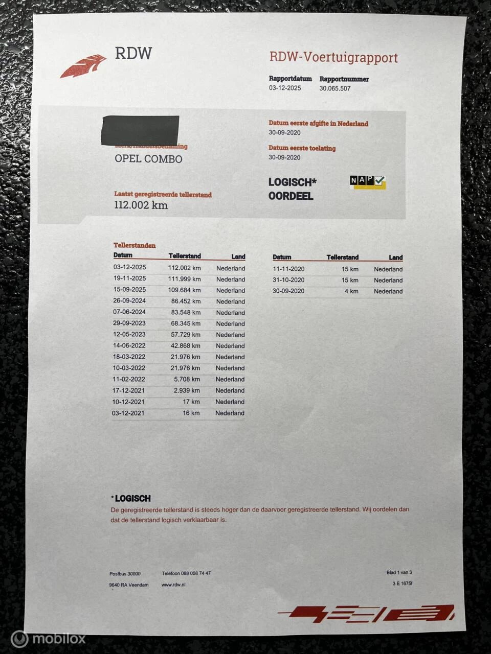 Hoofdafbeelding Opel Combo