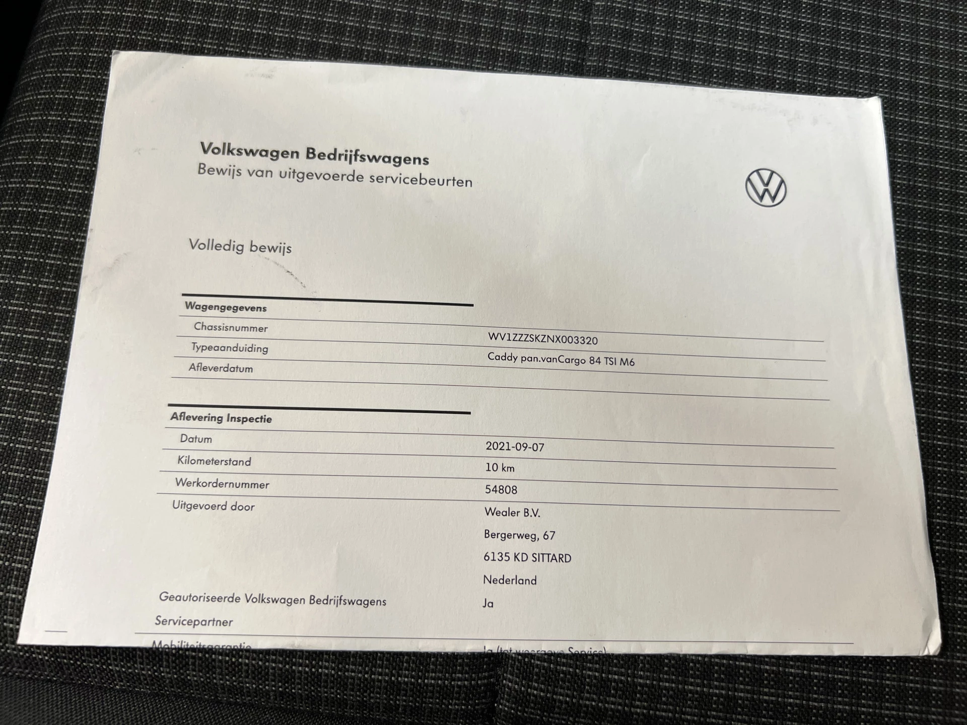 Hoofdafbeelding Volkswagen Caddy