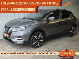 Nissan Qashqai 1.2 Tekna Automaat, trekh., LED kopl., half leer, DAB, stoelverw., 19" lmv