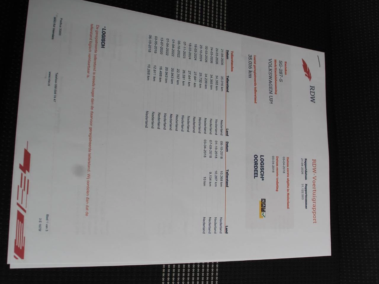 Hoofdafbeelding Volkswagen up!