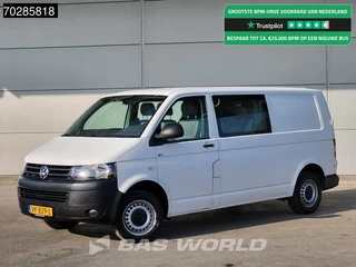 Volkswagen Transporter 84PK Dubbel Cabine Trekhaak DC Doka Mixto 6m3 Trekhaak