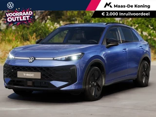 Volkswagen T-Roc R-Line First Edition 1.5 eTSI 150 PK 7 versn. DSG · Electrische achterklep · Panoramaschuif-kanteldak · Trekhaak · Voorraad OUTLET · Prijs is inclusief inruilpremie ·