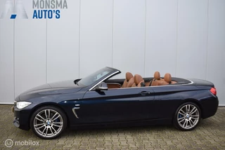 BMW 420i Cabrio Luxury 2014 Imperialblau Nekverwarming 19" LMV Performance remmen Uitklapbare trekhaak