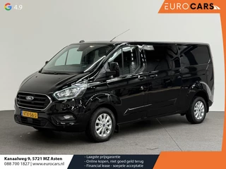 Ford Transit Custom 300 2.0 TDCI L2H1 Limited Dubbele cabine Navi Airco 2 Schuifdeuren Trekhaak PDC Camera Carplay DAB