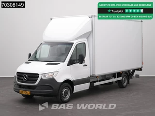 Mercedes Sprinter 319 CDI 3500KG Trekhaak Laadklep Automaat Zijdeur 190PK Bakwagen ACC Navi Airco Euro6 Meubelbak Koffer Airco Trekhaak
