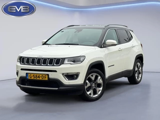 Jeep Compass 1.4 MultiAir Limited, parelmoer wit, achteruitrijcamera, trekhaak, leder, vele opties,NL auto met nap