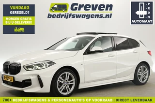 BMW 1 Serie 118i M-Sport 141PK Automaat Pano Clima Camera Carplay Cruise Navi Sfeerverl. LED Memory-Seat PDC Virtual 17"LMV