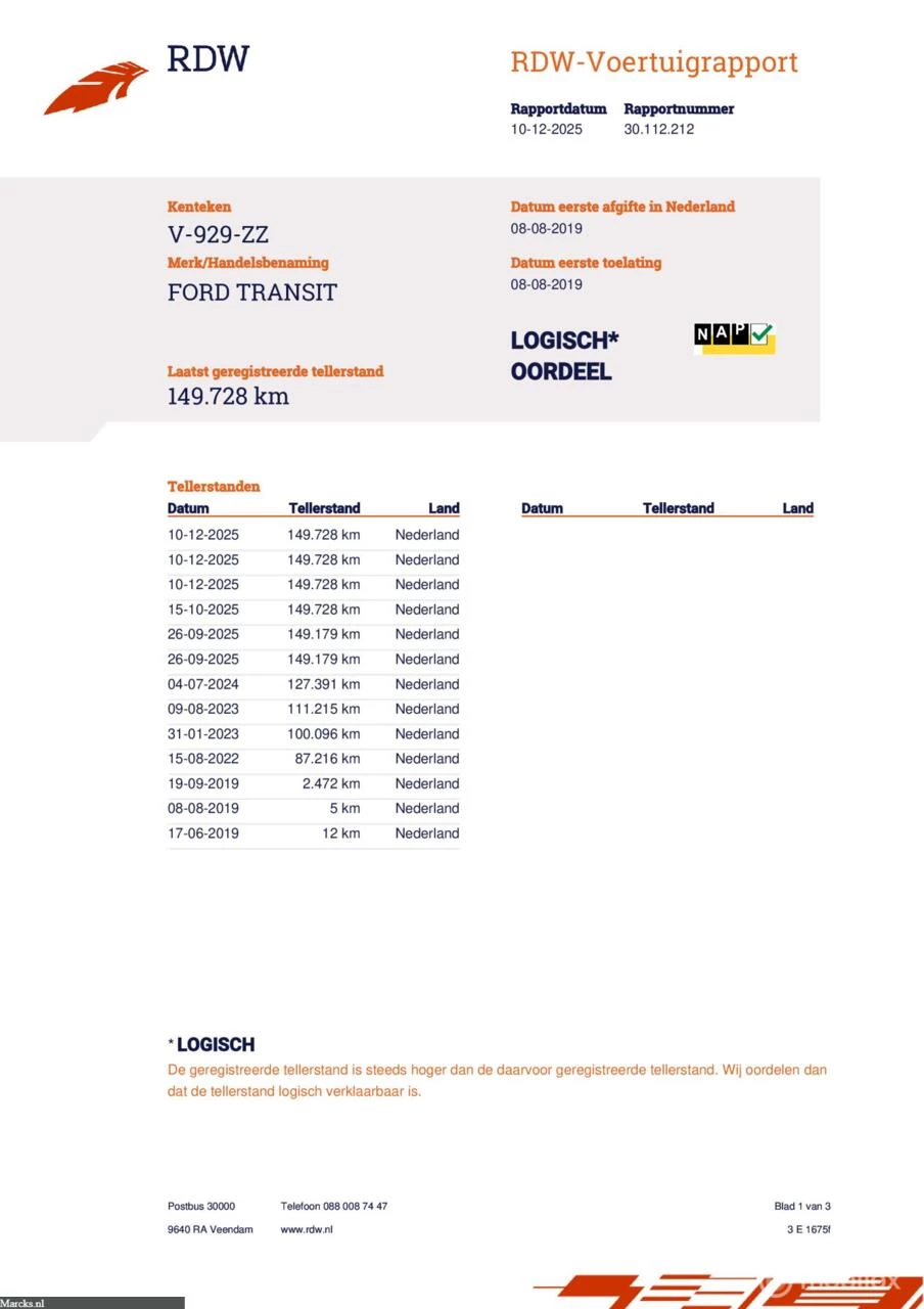 Hoofdafbeelding Ford Transit