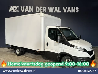 Iveco Daily 35C16H 157pk Dubbel Lucht Bakwagen 4.35m lang Laadklep Euro6 Airco | 980kg laadvermogen Bijrijdersbank