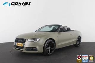 Hoofdafbeelding Audi A5 Audi A5 Cabriolet 1.8 TFSI S line > 177pk/Cabrio/Dark Green&black/Sportstoelen verwarmbaar...