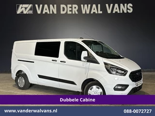 Ford Transit Custom 2.0 TDCI 130pk L2H1 Dubbele Cabine Euro6 Airco | 6-Zits | Xenon | Camera | Navigatie | Apple Carplay | LED Android Auto, Cruisecontrol, Stoelverwarming, Verwarmde voorruit, Parkeersensoren