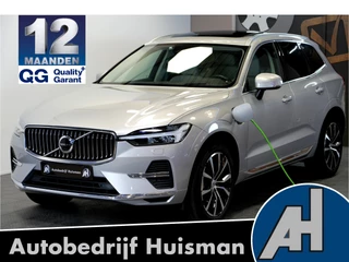 Volvo XC60 2.0 T8 AWD 335kW/456pk Plug-in hybrid Plus Bright PANORAMADAK + HARMAN/KARDON + EL.TREKHAAK + ADAPT.CRUISE + PILOT ASSIST + BLIS + HEAD-UP DISPLAY + STOEL-&STUURVERWARMING + 360 CAMERA + LANE ASSIST + PARKSENSOREN V&A + 20" LM-VELGEN!!