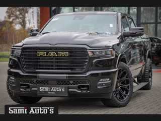 Dodge Ram Pick-Up 2025 LARAMIE NIGHT PREMIUM | BOM VOL + 14.4 INCH SCHERM BOM VOL | LUCHTVERING | HUD | HURRICAN 420PK 636 Nm TWIN TURBO | PRIJS MET LPG EN COVER EN GARANTIE | DUBBELE CABINE | PICK UP | 5 PERSOONS | DC | GRIJSKENTEKEN | VOORRAAD NR 2235 - 8758