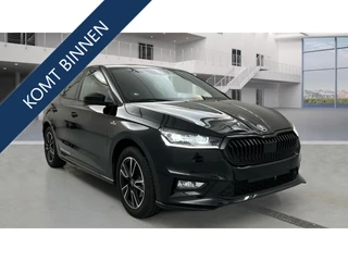 Škoda Fabia 1.0 TSI 116PK MONTE CARLO BLACK CAMERA LED STOEL/STUUR VERW ADAP, CRUISE VIC.COCKPIT 03/2025