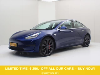 Tesla Model 3 Performance AWD 486pk 75 kWh [ AUTOPILOT+530KM WLTP+PREMIUM AUDIO ]