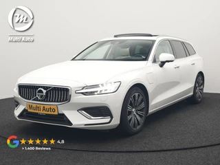 Volvo V60 T6 Recharge AWD Inscription Plug In Hybrid 340pk Dealer O.H PHEV | Trekhaak Af Fabriek | Panodak | Head Up | 360 Camera | Adaptive Cruise | Lederen Sporstoelen Memory & Verwarmd | Harman & Kardon | Blis | Keyless | Apple Carplay | Stuur Verwarmd |