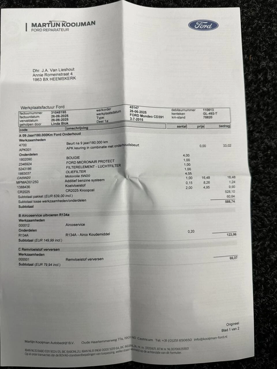 Hoofdafbeelding Ford Mondeo