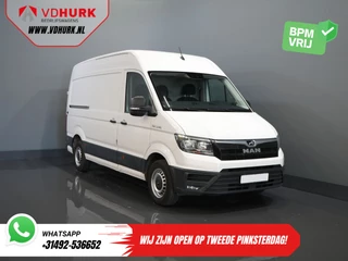 MAN TGE 3.140 140 pk 2.0 TDI DSG Aut. L3H3 EXPORT ONLY 270Gr.Deuren/ Gev.Stoel/ Navi/ Carplay/ Camera/ Cruise/ Trekhaak/ Airco
