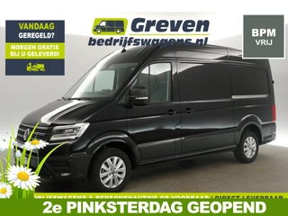 Volkswagen Crafter 2.0 TDI DSG HIGHLINE EXCLUSIVE L3H3 | FACELIFT MODEL | BPM VRIJ | NIEUW 3000KG TREKHAAK VIRTUAL ADAPTIVE CRUISE LED 140PK CARPLAY 17"LMV