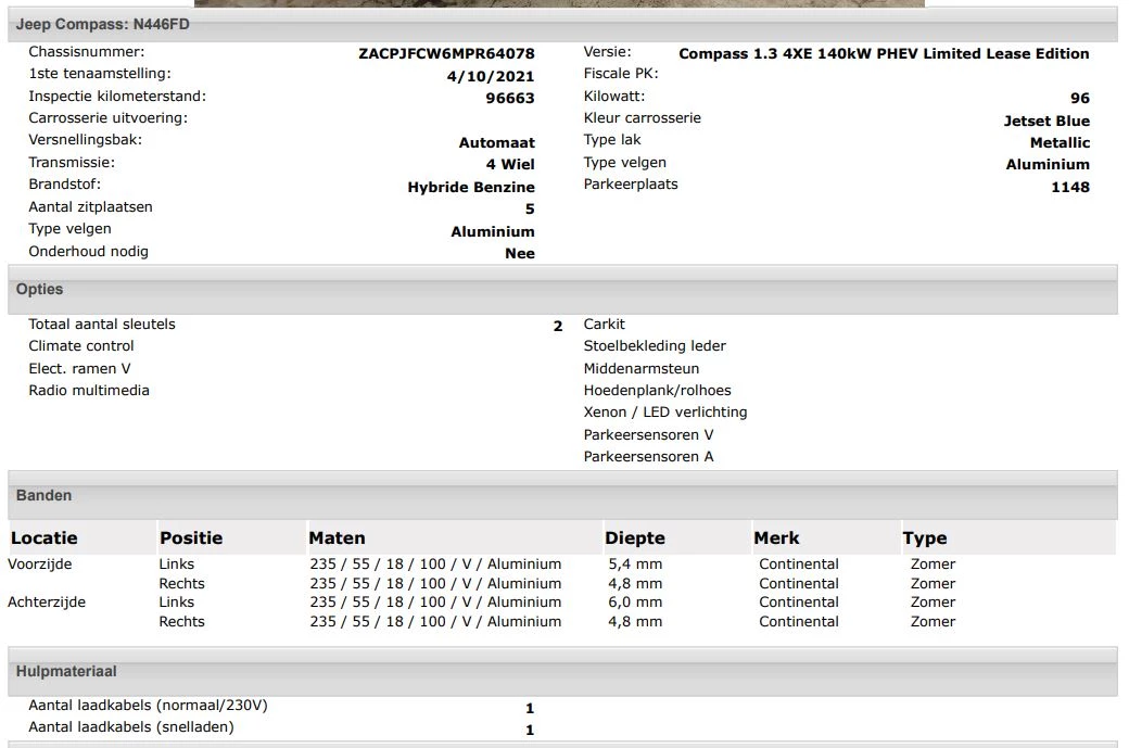 Hoofdafbeelding Jeep Compass