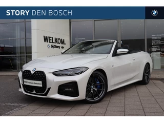 Hoofdafbeelding BMW 4 Serie BMW 4 Serie Cabrio 420i High Executive M Sport Automaat / Laserlight / Achteruitrijcamera / Air Collar / Head-Up / M Sportonderstel / Live Cockpit Professional / Stuurverwarming