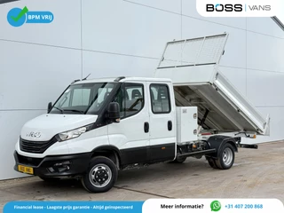 Iveco Daily 35C16 3.0 Dubbele Cabine Kipper Dubbellucht Airco Navigatie Camera 3.5t Trekhaak Tipper Benne